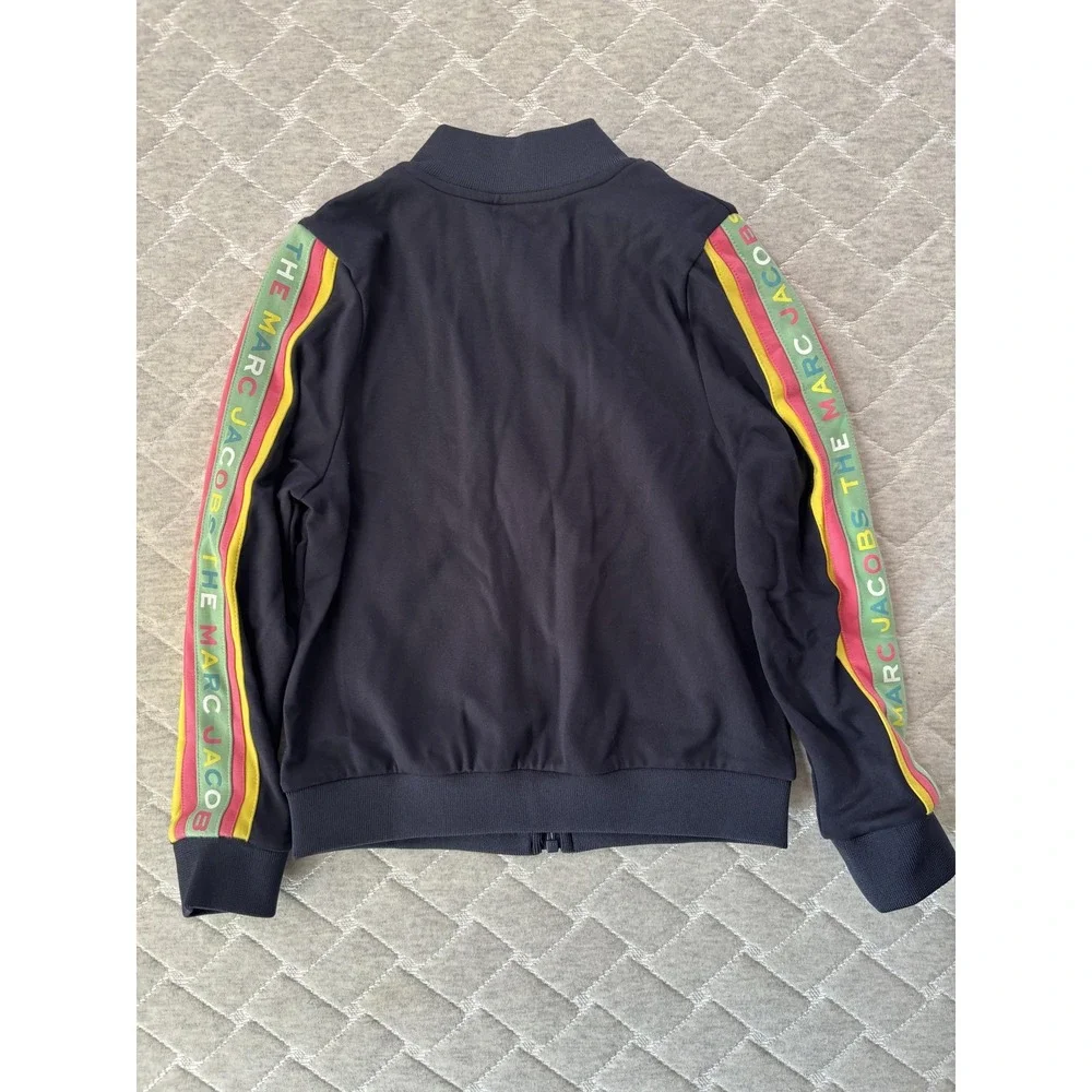 The‎ Marc Jacobs Jacket Girls 8 Navy Track Jacket Logo Tape Zip Bomber Sporty